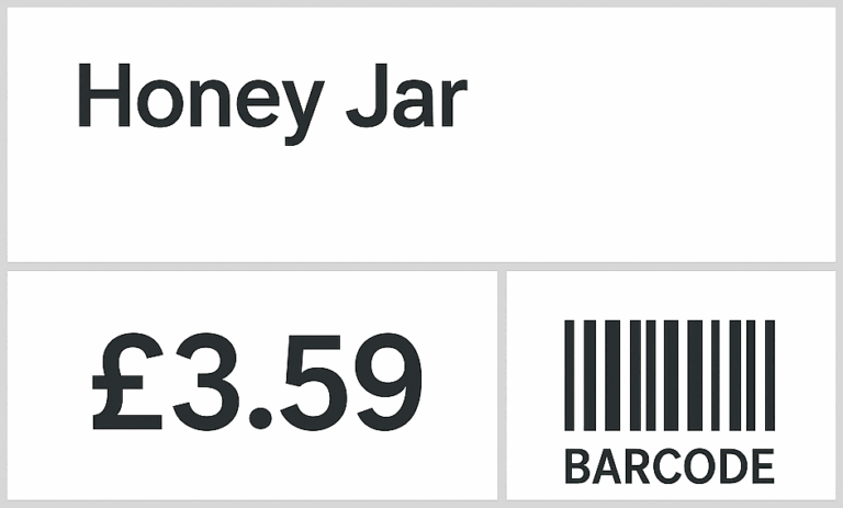 Honey Jar Shelf Label